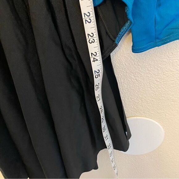 Weissman Balera Dance Costume teal blue dress Make It Rain 10920 Adult medium MA - Picture 6 of 13